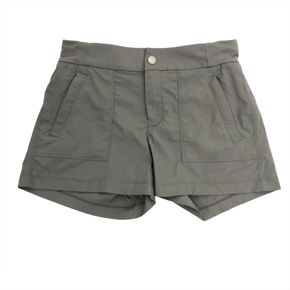 Athleta Trekkie Shorts Gray Nylon Spandex Size 2